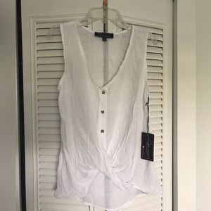 Love University white blouse, size small
